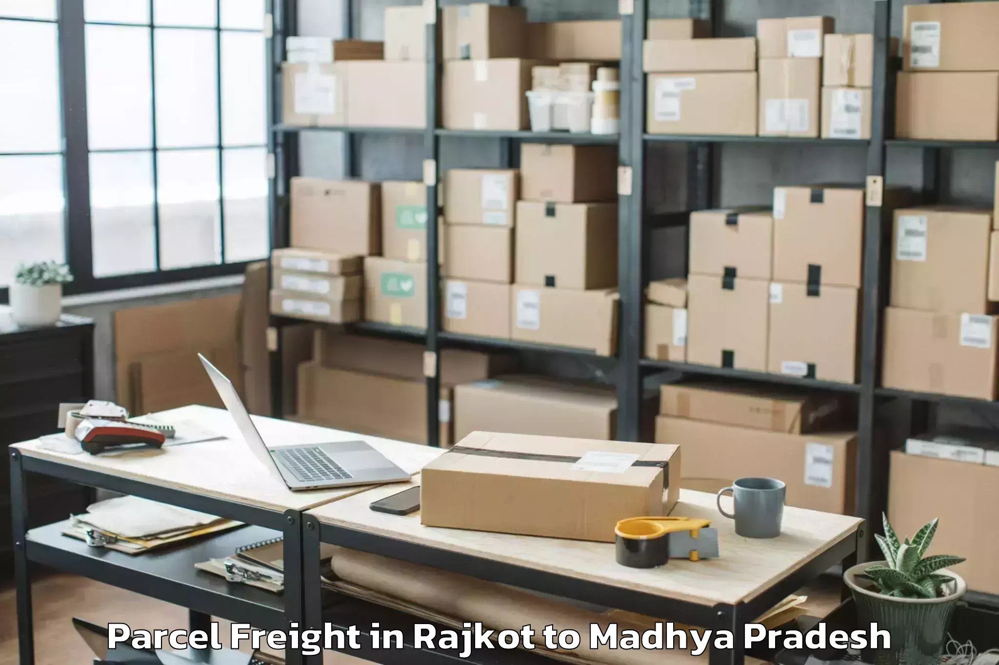 Expert Rajkot to Raisen Parcel Freight